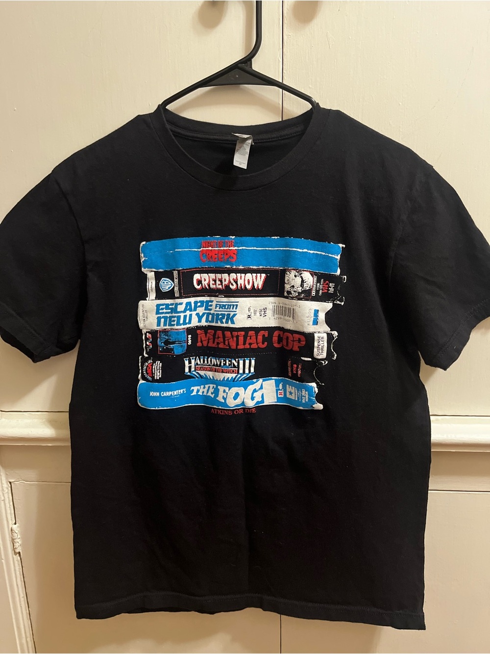 Studiohouse Designs Tom Atkins or Die Horror VHS Stack Shirt